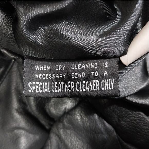 WILSONS! AWESOME BLACK GENUINE LEATHER PARKA STYLE THERMAL LINED COAT! SZ XL - Picture 12 of 14